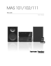 Harman Kardon MAS 102 CD Player and Amplifier Owners Manual