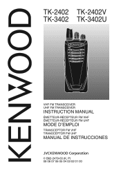 Kenwood TK-3402U User Manual