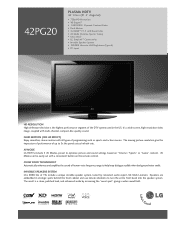 LG 42PG20C Specification (English)