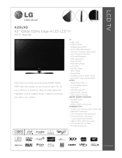 LG 42SL90 Specification (English)