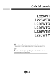 LG L226WTQ-SF Owner's Manual