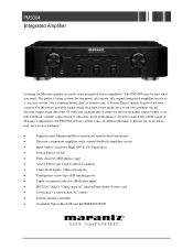 Marantz PM5004 PM5004 Spec Sheet