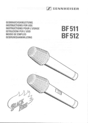 Sennheiser BF 511 512 Instructions for Use