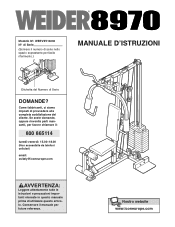 Weider 8970 Italian Manual