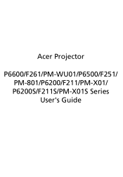 Acer P6600 User Manual