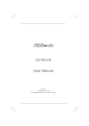 ASRock G31M-VS User Manual