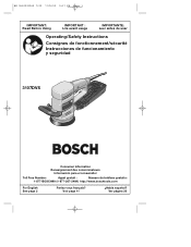 Bosch 3107DVS Operating Instructions