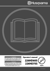 Husqvarna 226HD60S Owners Manual