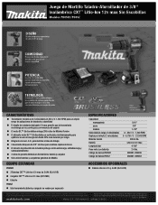 Makita PH05R1 Makita PH05Z/PH05R1 New Tool Flyer Spanish