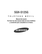 Samsung SGH-S125G User Manual Ver.udla1_f5 (Spanish(north America))