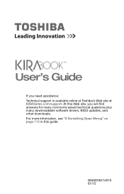 Toshiba KIRAbook 13 i7SC Touch KIRAbook Windows 8.1 User’s Guide