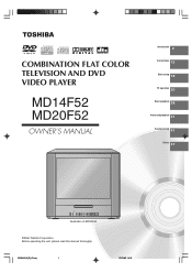 Toshiba MD20F52 User Manual