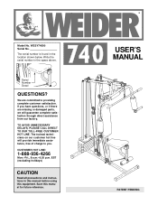 Weider 740 User Manual