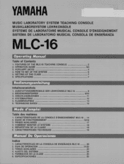 Yamaha MLC-16 Owner's Manual (image)