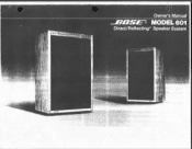 Bose Model 601 Owner's guide