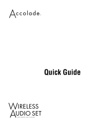 Epson MovieMate 30s Quick Reference Guide - (Accolade Wireless Audio Set )