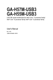 Gigabyte GA-H55M-USB3 Manual