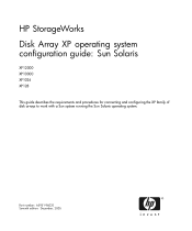 HP XP1024 HP StorageWorks Disk Array XP operating system configuration guide: Sun Solaris (A5951-96035, December, 2005)