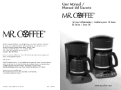 Mr. Coffee SK13-RB User Manual