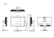 NEC P241W-BK Mechanical Drawing