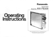 Panasonic AWPB308 AWPB308 User Guide