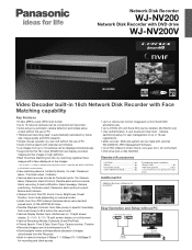 Panasonic WJ-NV200 Spec Sheet