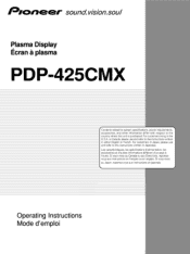 Pioneer PDP-425CMX User Manual