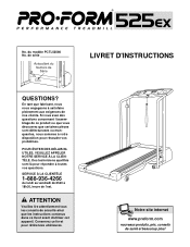 ProForm 525ex Treadmill Canadian French Manual