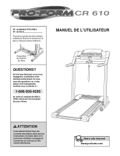 ProForm Cr610 Treadmill Canadian French Manual