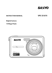 Sanyo VPC-E1075 VPC-E1075 Owners Manual English