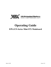 Via EPIA-EN15000G Operation Guide