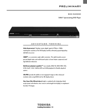 Toshiba SD 5000 Printable Spec Sheet