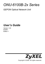 ZyXEL ONU-6100B-22 User Guide