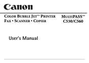 Canon MultiPASS C560 User Manual