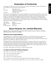 Epson WorkForce Pro WF-C8690 Notices and Warranty