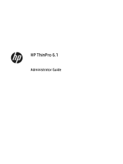 HP t730 Administrator Guide