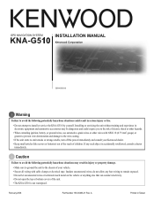 Kenwood KNA G510 Instruction Manual