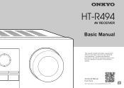 Onkyo HT-R494 Owners Manual -English