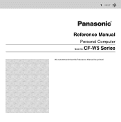 Panasonic CF-W5MWEZZBM Reference Manual