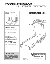 ProForm Ilog 750 Treadmill English Manual