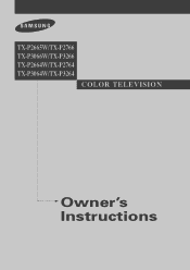 Samsung TX-P2665W User Manual (user Manual) (ver.1.0) (English)