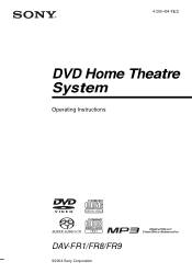 Sony DAV FR1 Operating Instructions