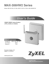 ZyXEL MAX-306 User Guide