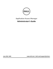 Dell B3465dnf Mono Application Access Manager Administrators Guide