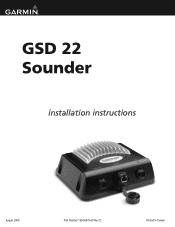 Garmin GSD 22 Installation Instructions