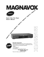 Magnavox DVD611AT99 User manual,  English (US)