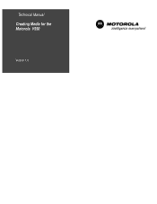 Motorola V550 Technical Manual