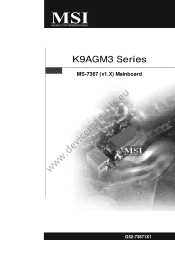 MSI K9AGM3-FIH User Guide