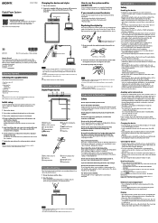 Sony DPT-CP1 Startup Guide