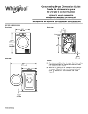 Whirlpool WCD3090J Dimension Guide